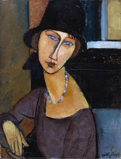 Jeanne Hébuterne with Hat and Necklace by Amedeo Modigliani