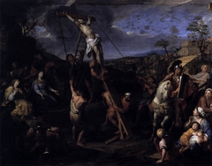 Jésus élevé en croix by Charles Le Brun