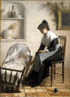 Jeune mère arlésienne by Henri Bouchet-Doumenq