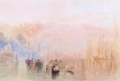 Joseph Mallord William Turner - Canal Scene with Shipping - ABDAG003696 by J. M. W. Turner