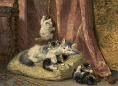 Kittens at Play by Henriëtte Ronner-Knip