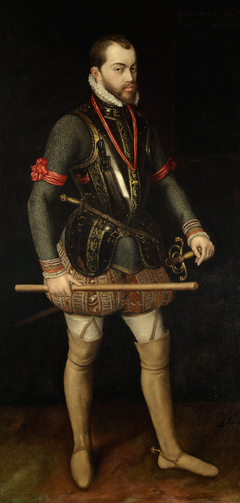 König Philipp II. von Spanien (1527-1598), Bildnis in ganzer Figur by Alonso Sánchez Coello