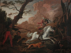 La chasse au cerf by Abraham Hondius