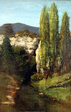 La Loue dans les monts du Jura by Gustave Courbet