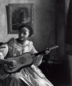 Lady with a Guitar by Anonymous