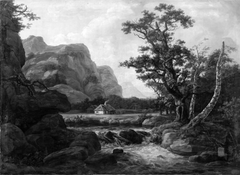 Landscape, Waterfall by Johan Christian Dahl