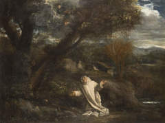 Landscape with a Saint in Ecstasy by Pier Francesco Mola