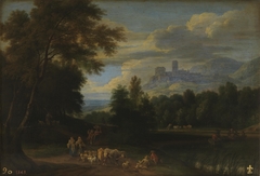 Landscape with Shepherds by Adriaen Frans Boudewyns