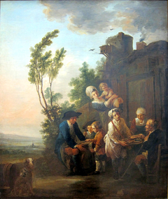 Le marchand d'oublies by Louis Joseph Watteau