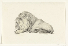 Liggende leeuw by Jean Bernard