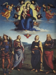 Madonna in Glory with Saints by Pietro Perugino