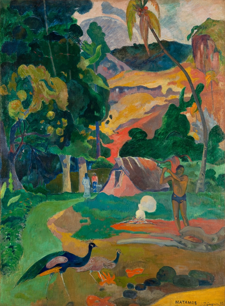 Matamoe (Death), Landscape with Peacocks