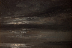 Moonlight over the Sea by Johan Christian Dahl
