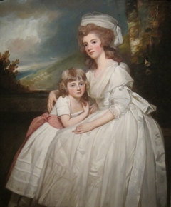 Mrs. Richard Pryce Corbet and Her Daughter Mary by George Romney