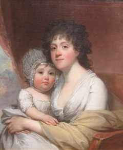 Mrs. Samuel Gatliff and Daughter Elizabeth by Gilbert Stuart