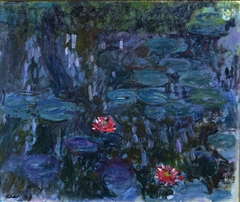Nymphéas, reflets de saule by Claude Monet