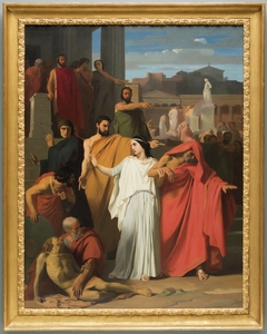 Oedipus Going into Exile from Thebes by Henri Augustin Gambard
