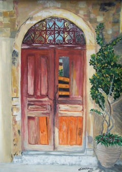 old door by Chrisa Kyriazi