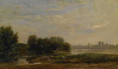 On the Oise by Charles-François Daubigny