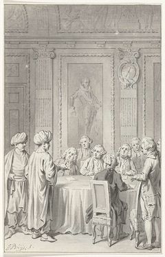 Ontvangst van de Marrokaanse gezant door de Staten Generaal, 6 september 1770 by Jacobus Buys