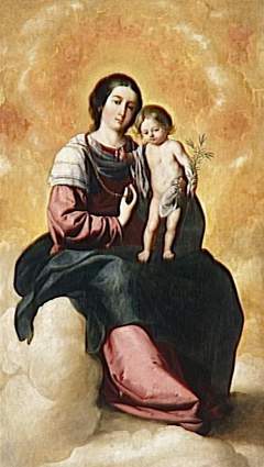 Our Lady of the Rosary with Infant Jesus by Francisco de Zurbarán