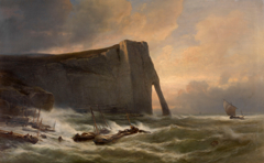 Porte d'Aval in Etretat by Jacob Jacobs