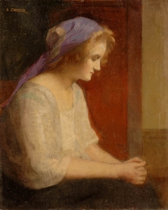 Portrait de jeune femme by Marie-Augustin Zwiller