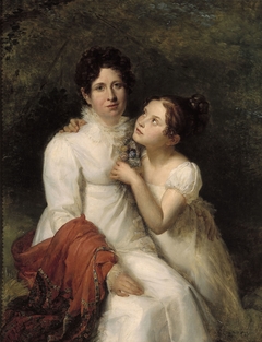 Portrait de Madame Bauquin Du Boulay et de sa nièce Mademoiselle Bauquin de La Souche
