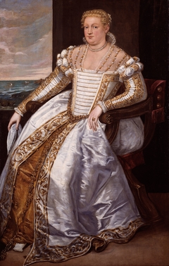 Portrait of a Lady by Attributed to Giovanni Antonio Fasolo