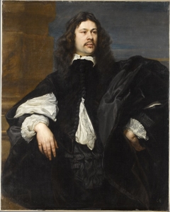 Portrait of a man in an open doublet by Lucas Franchoys the Younger