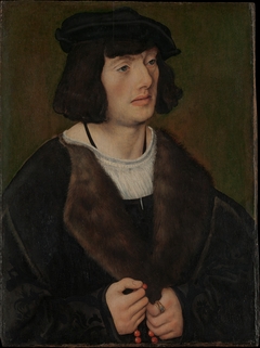 Portrait of a Man with a Rosary by Lucas Cranach the Elder