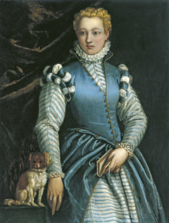 Portrait of a Woman with a dog by Paolo Veronese