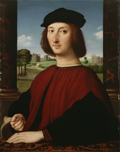 Portrait of a Young Man in Red by Raphael