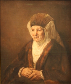 Portrait of an old woman by Rembrandt