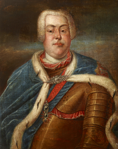 Portrait of Augustus III of Saxony (1696–1763), King of Poland in 1733–1763 by anonymous painter