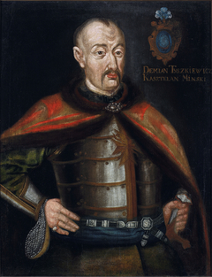 Portrait of Demian (Dmitri) Skumin Tyszkiewicz, Leliwa coat of arms (?–1609), castellan of Minsk by Anonymous