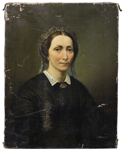 Portrait of Fokje van Griffen, wife of Rudolph Jacob Schierbeek by Otto Erelman