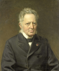Portrait of Jan Heemskerk Azn (1818-1897) by Johan Heinrich Neuman