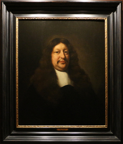Portrait of Jan van Royen in black velvet, with a large brown wig