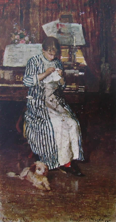 Portrait of Mrs Margherita Pegolo by Luigi Nono