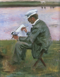 Portrait of the painter Walter Leistikow by Lovis Corinth