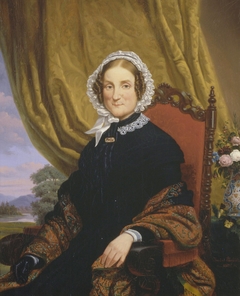 Portrait of Willemina Sara Hondorff Block (1791-1873) by Jan Braet von Uberfeldt