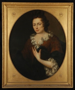 Portret van Sara Davidsdr. Le Balleur (1663-1735) by Johann Friedrich Bodecker
