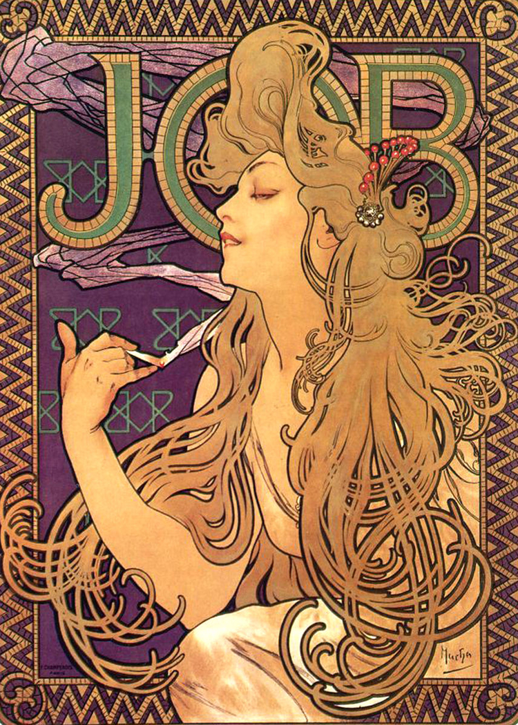 Poster for 'Job' cigarette paper