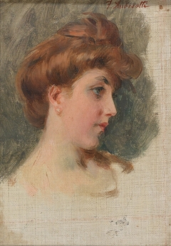 Profile Portrait of a Lady by Federico Andreotti