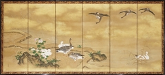 Reeds and Geese by Kanō Tsunenobu