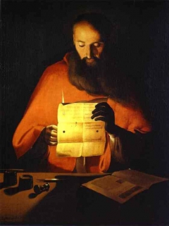 Saint Jerome reading by Georges de La Tour
