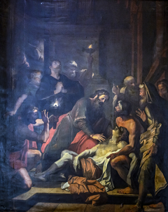 Saint Paul prêche à Troade et ressuscite un jeune homme nommé Eutyque by Jacques-François Courtin