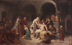 Sainte Elisabeth de Hongrie soignant les malades by Pierre Auguste Cot