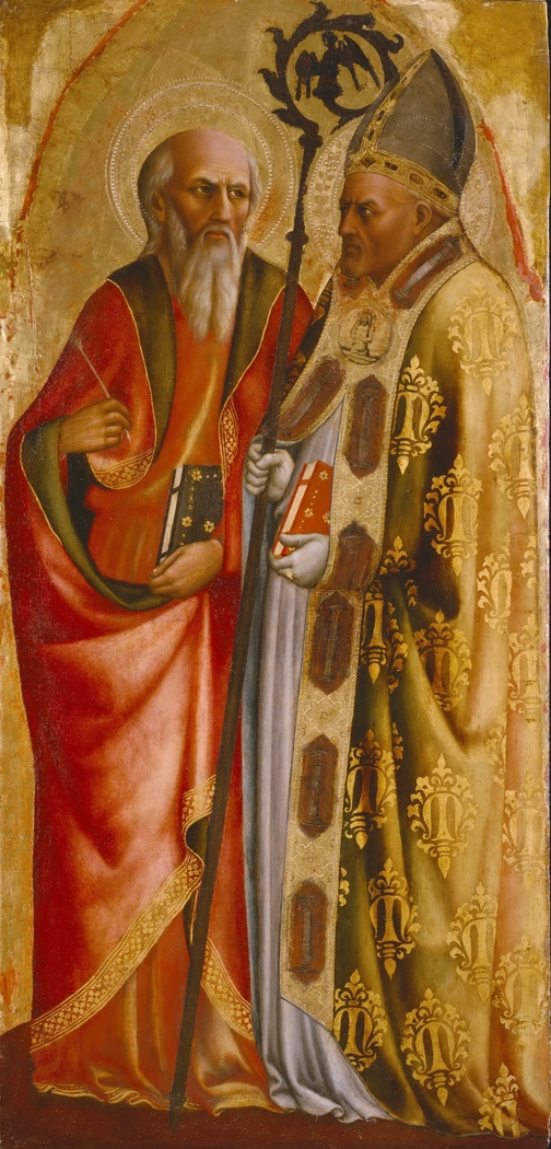 Saints John the Evangelist(?) and Martin of Tours